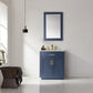 Ivy 30" Single Bathroom Vanity Set with Carrara White Marble Countertop -Altair