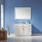 Ivy 48" Single Bathroom Vanity Set with Carrara White Marble Countertop -Altair