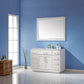 Ivy 48" Single Bathroom Vanity Set with Carrara White Marble Countertop -Altair