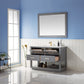 Remi 48" Single Bathroom Vanity Set with Carrara White Marble Countertop - Altair