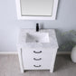 Maribella 30" Single Bathroom Vanity Set with Carrara White Marble Countertop-Altair Designs