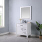 Maribella 36" Single Bathroom Vanity Set with Carrara White Marble Countertop-Altair Designs
