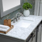 Kinsley 48" Single Bathroom Vanity Set with Carrara White Marble Countertop-Altair Designs