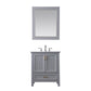 Isla 30" Single Bathroom Vanity Set with Carrara White Marble Countertop -Altair