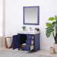 Jardin 36" Single Bathroom Vanity Set with Carrara White Marble Countertop -Altair