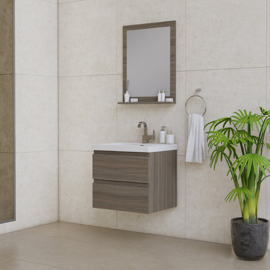 Paterno 24 inch Modern Wall Mounted Bathroom Vanity-Alya Bath