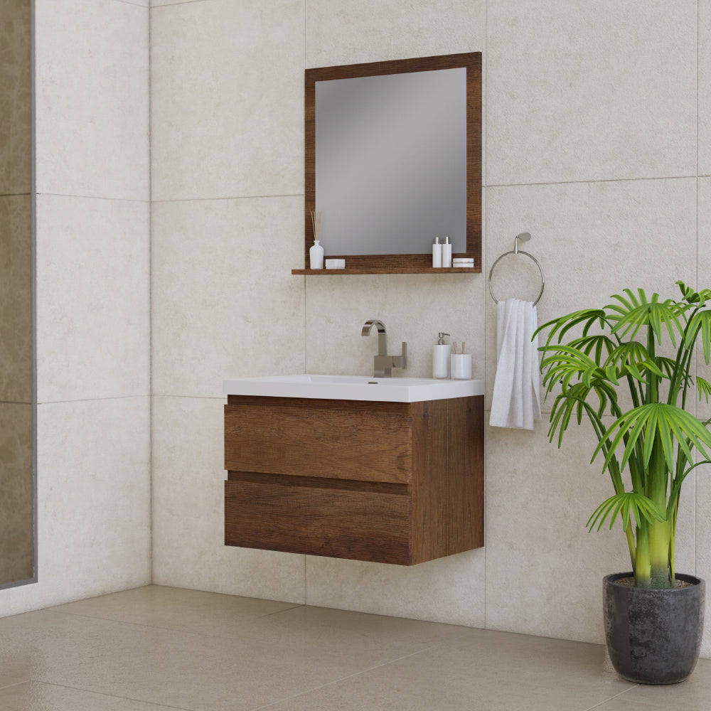 Paterno 30 inch Modern Wall Mounted Bathroom Vanity-Alya Bath