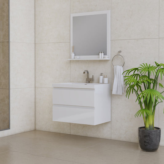 Paterno 30 inch Modern Wall Mounted Bathroom Vanity-Alya Bath