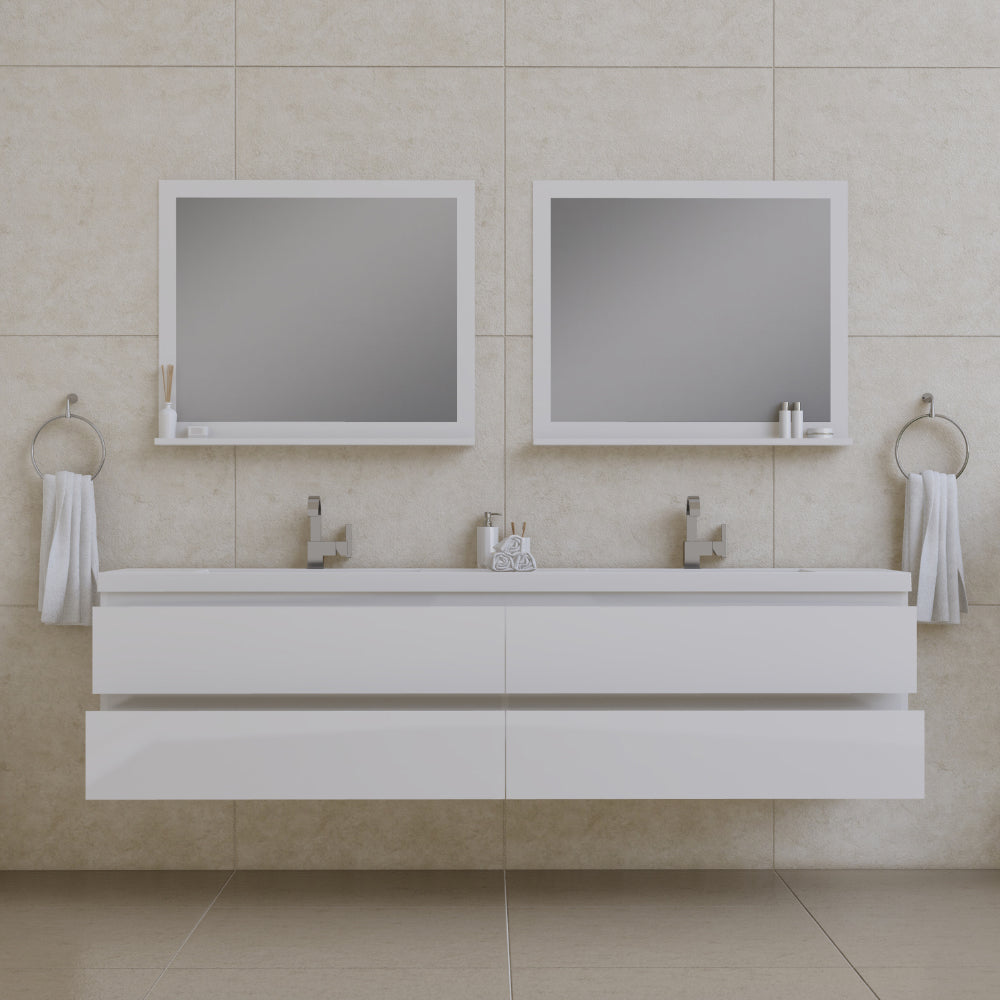 Paterno 84 inch Modern Wall Mounted Bathroom Vanity-Alya Bath