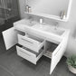 Ripley 60 inch Double Vanity with Sink-Wall Mounted -Alya Bath