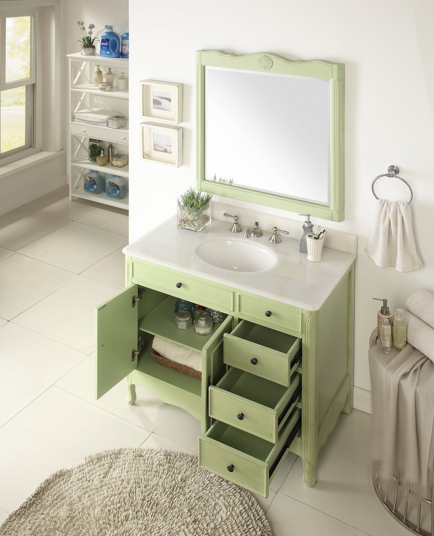 Daleville 38" Bathroom Sink Vanity - Chans Furniture