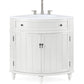 Thomasville 24" White Corner Shape Bathroom Sink Vanity - Model # CF-47533GT-Benton Collection