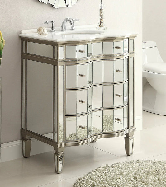 Asselin 36" Mirrored Bathroom Sink Vanity - Model K2274-36