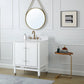 Bertone 30" White Bathroom Sink Vanity - Model # Q164WT-30QT-Tennant Brand