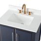 Bertone 30" Navy Blue Bathroom Sink Vanity - Model # Q169NB-30QT-Tennant Brand
