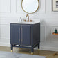 Bertone 30" Navy Blue Bathroom Sink Vanity - Model # Q169NB-30QT-Tennant Brand