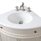 Thomasville 24" Taupe Modern Corner Bathroom Vanity - ZK-47599TP-Benton Collection