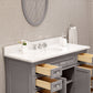 48 Inch Cashmere Grey Single Sink Bathroom Vanity With Faucet From The Derby Collection