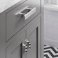 Madison 24 Inch Cashmere Grey Single Sink Bathroom Vanity With Faucet- Water Creation