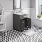 Madison 24 Inch Cashmere Grey Single Sink Bathroom Vanity - Water Creation