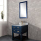 Madalyn 24 Inch Monarch Blue Single Sink Bathroom Vanity- Water Creation