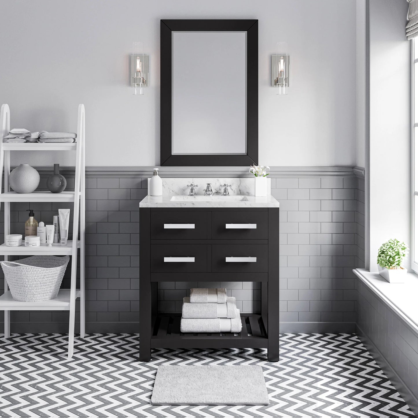Madalyn 30 Inch Single Sink Bathroom Vanity -Water Creation