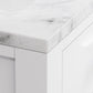 Madison 24 Inch Pure White Single Sink Bathroom Vanity With Faucet- Water Creation
